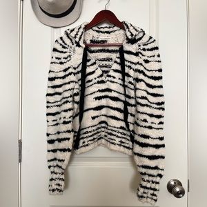 Ulla Johnson striped 100% merino wool sweater in Zebra Print, Size X-Small